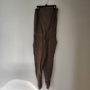 Mudd Strappless Olive Green Jumpsuit- Sz L